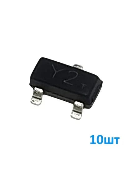 SS8550 10шт, (Y2) Биполярный транзистор, PNP, 25В, 1.5A, 100МГц, корпус SOT23, маркировка Y2