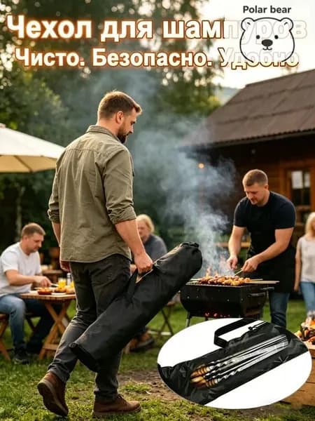 Чехол для принадлежностей барбекю, 1 предм. на 1 перс.