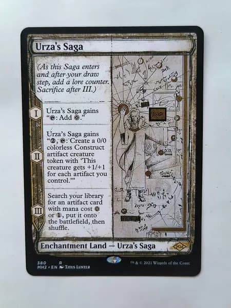 Портативные карты MTG Настройка и прокси Высокое качество без фольги Эскиз саги Урзы