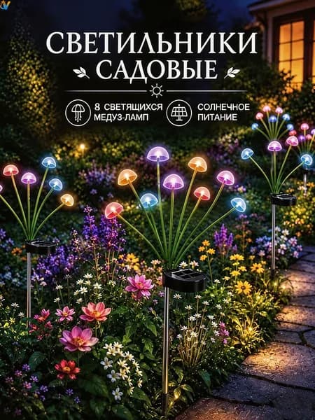 Уличный светильник, количество ламп:8шт
