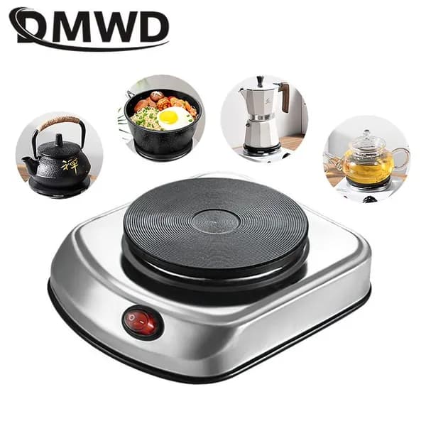 DMWD Электрическая настольная плита 019c2bb3c56674f99ae7ce298d6b16fb, черный, серый металлик
