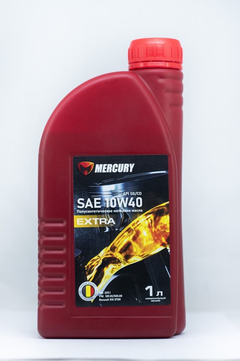 Mercury SAE 10W-40 Масло моторное, Полусинтетическое, 1 л