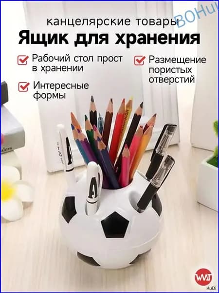 Премиуморганайзер в виде футбольного мяча для ручек