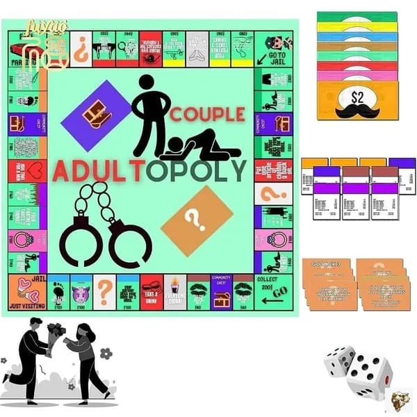 Эксклюзивная настольная игра Adultopoly для парного досуга в спальне