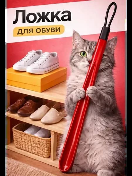 Рожок для обуви длинный удобный 50см