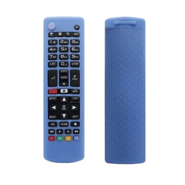 (1шт) Подходит для LG AKB75095307 силиконовая защитная крышка пульта дистанционного управления-светящийся синий