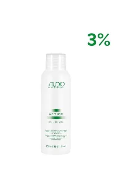 Kapous Studio Эмульсия окислительная ActiOx, 3%, кремообразная, с экстрактом женьшеня и рисовыми протеинами, 150 мл