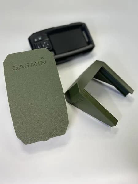 Козырек и Крышка для эхолота Garmin Striker Plus 4, Vivid 4cv, цв.Зеленый