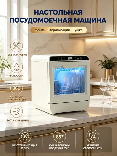 Посудомоечная машина mzm-20260630111538256, белый, слоновая кость