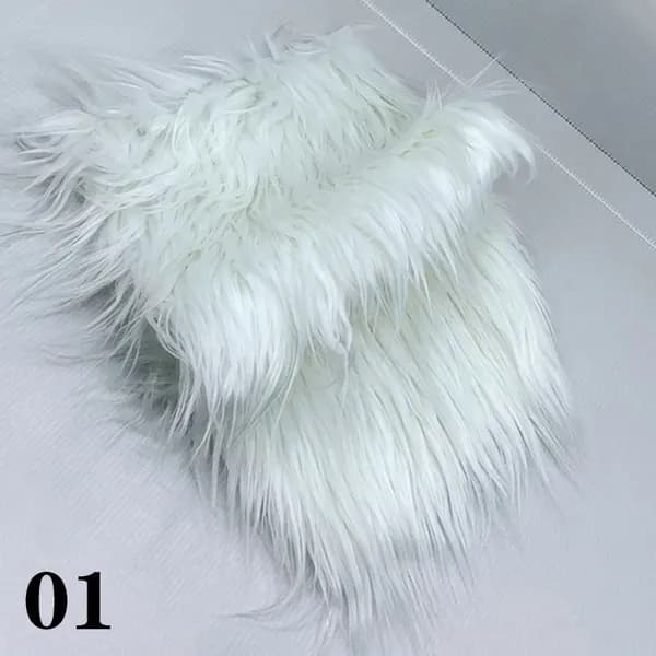 Мех искусственный для рукоделия,ворс 8 см,45x25 см