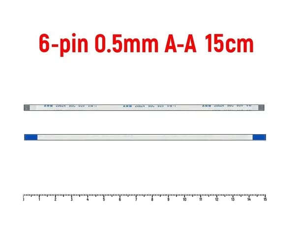 FFC FPC шлейф 6pin 0.5mm 15cm A-Type