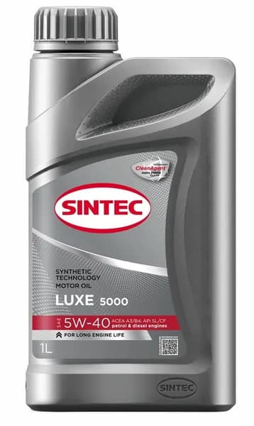 SINTEC Luxe 5W-40 Масло моторное, Полусинтетическое, 1 л