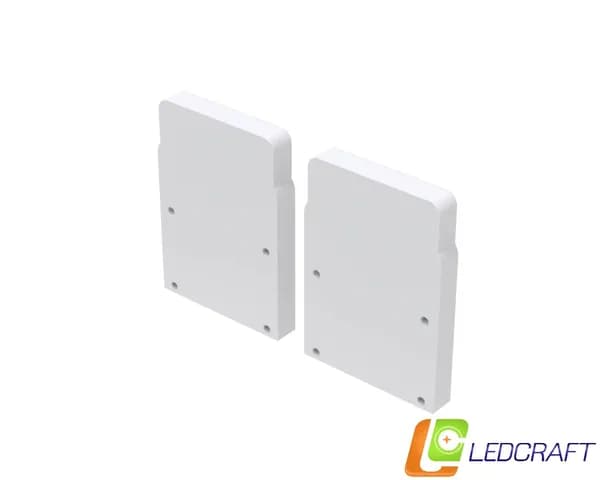 Заглушки 2 шт для профиля LC-LP4034M36 пластиковые серые