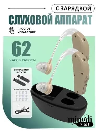 слуховой аппарат для пожилых с зарядным устройством