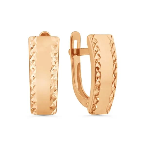 Золотые серьги 585, женские