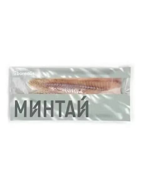 Минтай Borealis свежемороженый без кожи филе 650 г