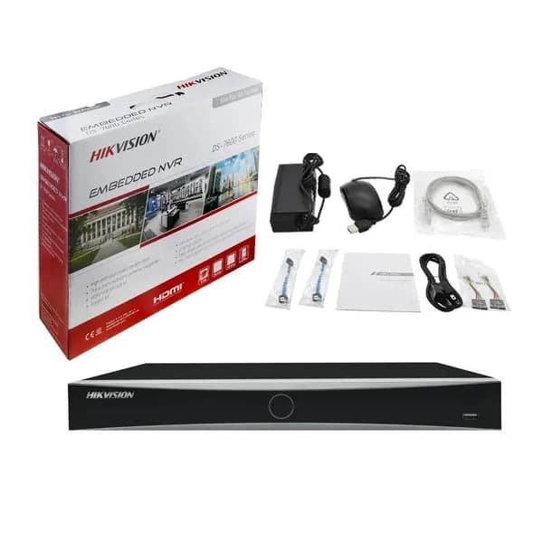 Видеорегистратор для видеонаблюдения Hikvision 8CH DS-7608NXI-K2, black