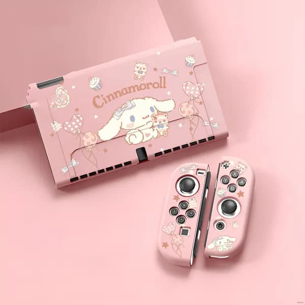 Силиконовый защитный чехол на игровую приставку Nintendo Switch Oled, мягкий чехол из TPU
