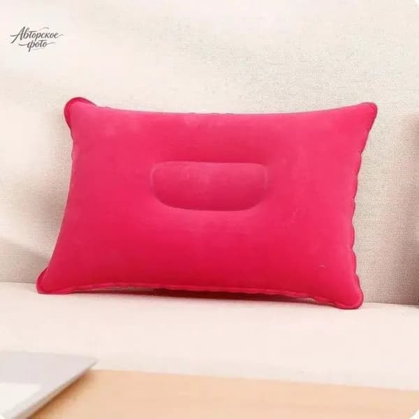 Надувная подушка для путешествий 35*20*7cm,красный
