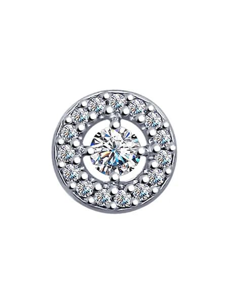 SOKOLOV, Подвеска (кулон) из серебра с фианитами, 94031942-91, декоративные, 925 проба