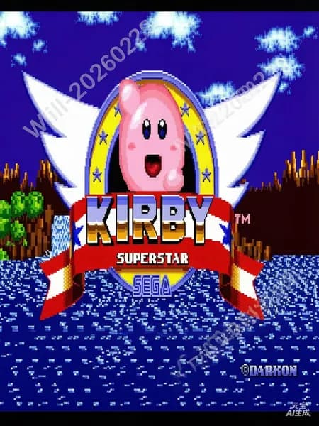 Картридж для 16 bit " Kirby in Sonic the Hedgehog " (без коробки)