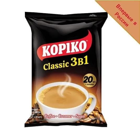 Кофейный напиток KOPIKO CLASSIC 3в1 , 20 саше