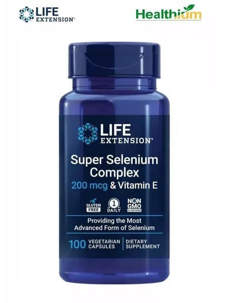 Life Extension Super Selenium Complex 200мкг & Vitamin E 100 капсул суперкомплекс селена 200 мкг с витамином E