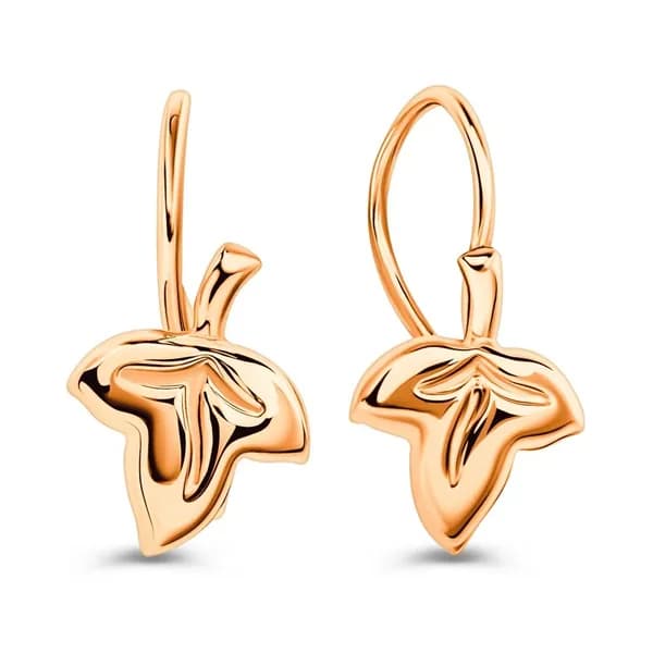 Серьги детские из красного золота 585 пробы 585GOLD