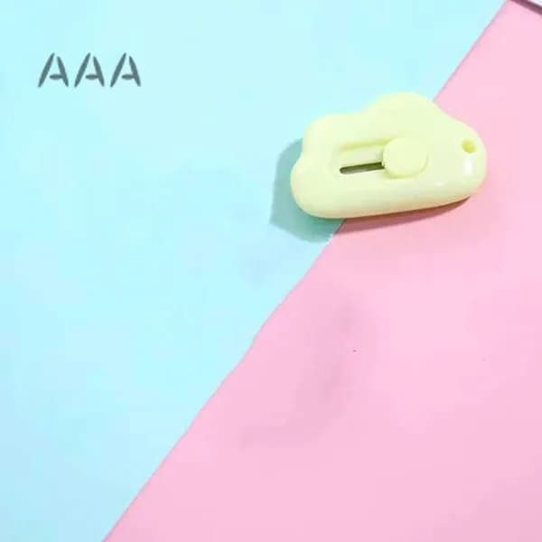 1 шт. Mini Pocket Cloud Art многофункциональный нож для резки бумаги, упаковки, сменным лезвием, канцелярский инструмен