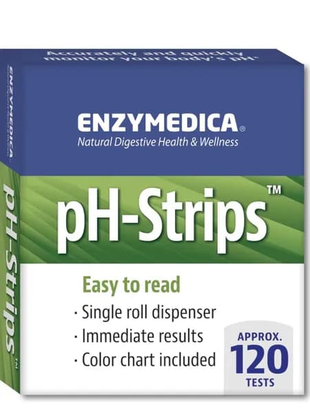 Enzymedica, pH-Strips, pH-полоски, прибл. 120 тестов 15 октября 2026