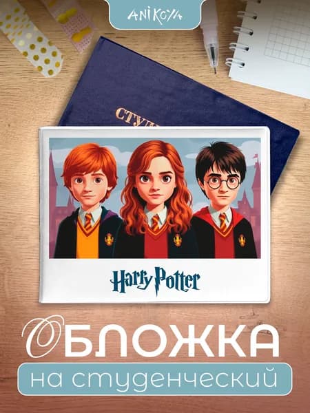 Обложка на студенческий билет Гарри Поттер