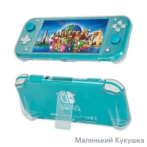 Прозрачный чехол с подставкой для Nintendo Switch Lite