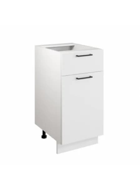 ChairCharm Шкаф - стол 40см с одним ящ. и с одной дв. Simple Н400-1Я Белый/ Белый