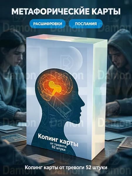 Психологические копинг-карточки от тревоги, набор из 52 карточек с техниками снятия стресса для взрослых и подростков