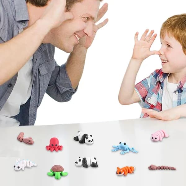 3D-печать фигурки животных набор из 8 штук из PLA