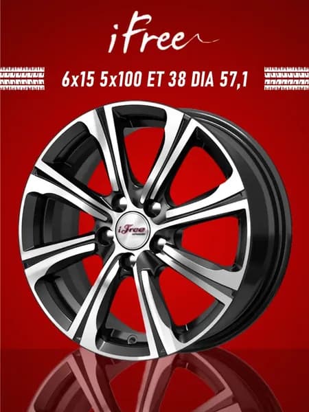 iFree Апероль Колесный диск Литой 15x6" PCD5х100 ET38 D57.1