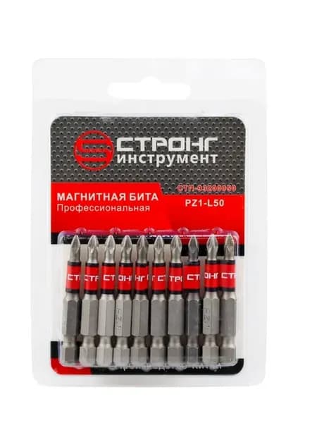 Бита для шуруповерта магнитная PZ1*50мм (10шт.)