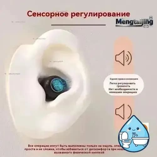 xiaomi Слуховой аппарат для пожилых внутриушной усилитель звука черное