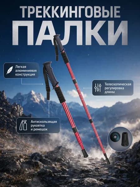 Лыжные палки, 110 см