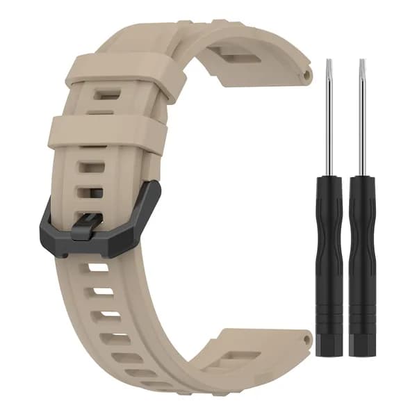 Силиконовый ремешок для часов Amazfit T-Rex Ultra, жёлтый, 215 22,5 мм