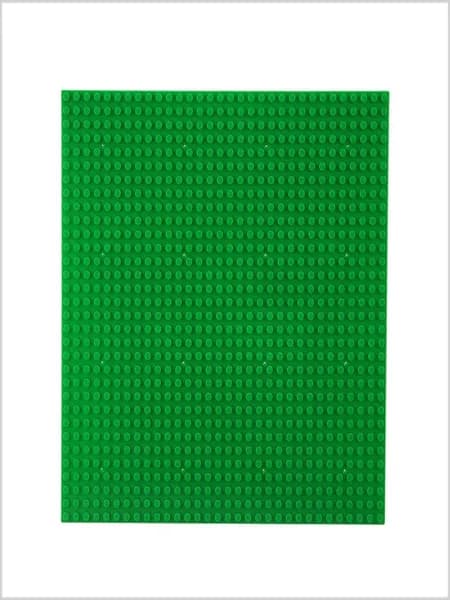Плитка для конструктора LEGO, зелёная, 255 255 мм, из ABS-пластика