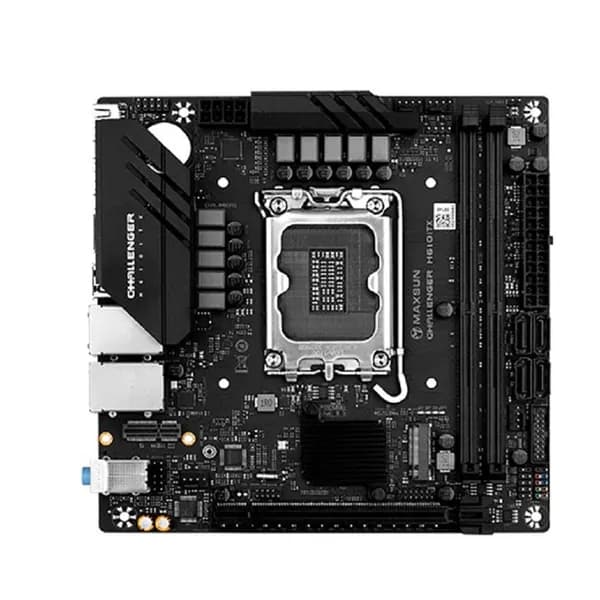 Материнская плата MAXSUN MS-Challenger H610ITX 2LAN LGA1700, ITX, 2xDDR4, 2xHDMI+DP, 2хM.2, LAN 2.5Gb+1Gb, RTL