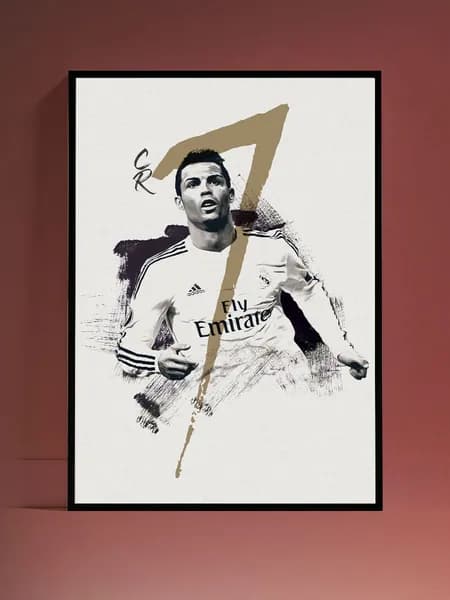 Стильный постер Cristiano Ronaldo Криштиану Роналду без рамы (29,7х42см)