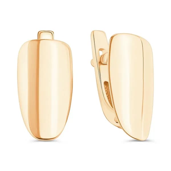 Серьги женские из красного золота 375 пробы 585GOLD