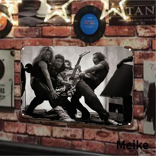 Металлическая картина Van Halen 30 20 см для настенного декора