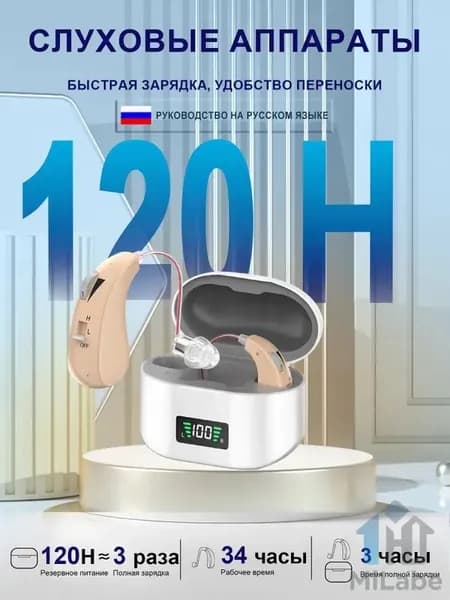 Цифровые слуховые аппараты для пожилых людей с функцией шумоподавления