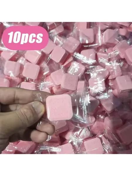 Таблетки для очистки стиральной машины 10 шт, шипучие, от грязи и запаха, для дома