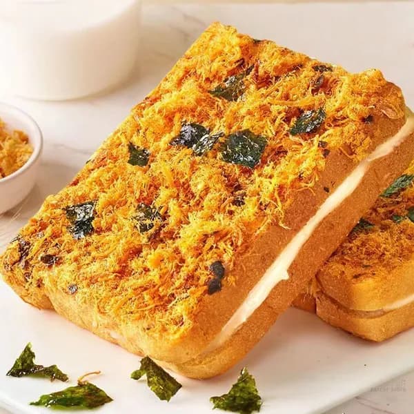 Хлеб из морских водорослей с измельченным мясом, 2 вида, быстрый завтрак, вкусные закуски (18-20 упаковок)