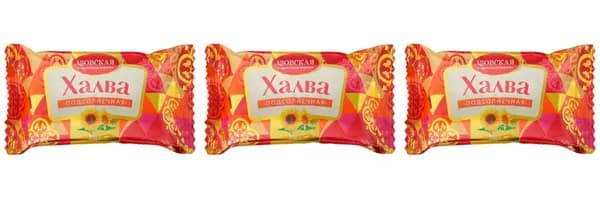 Азовская кондитерская фабрика Халва подсолнечная, 350 г, 3 шт//