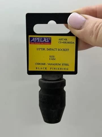 Головка ударная 8мм 1/2 38мм марки Apelas Тайвань